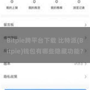 Bitpie跨平台下载 比特派(Bitpie)钱包有哪些隐藏功能？