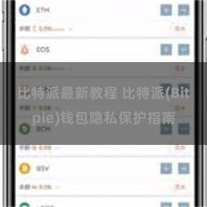 比特派最新教程 比特派(Bitpie)钱包隐私保护指南