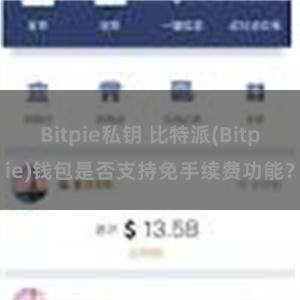 Bitpie私钥 比特派(Bitpie)钱包是否支持免手续费功能？