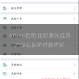 Bitpie私钥 比特派钱包用户隐私保护措施详解