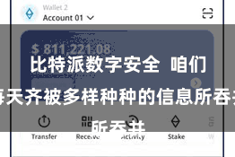 比特派数字安全  咱们每天齐被多样种种的信息所吞并